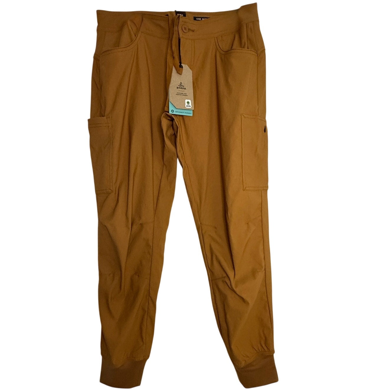 Women's PrAna Halle E‑Waist Jogger II – Antique Bronze /Tumeric - Size 6 RG NWT