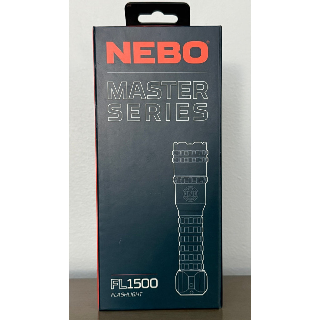 NEBO FL1500 Rechargeable Flashlight 1500 Lumens 5 Modes Magnetic Base 2X Zoom