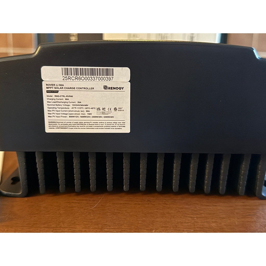Renogy Rover 60A MPPT Solar Charge Controller 12/24/36/48V Auto LCD BRAND NEW