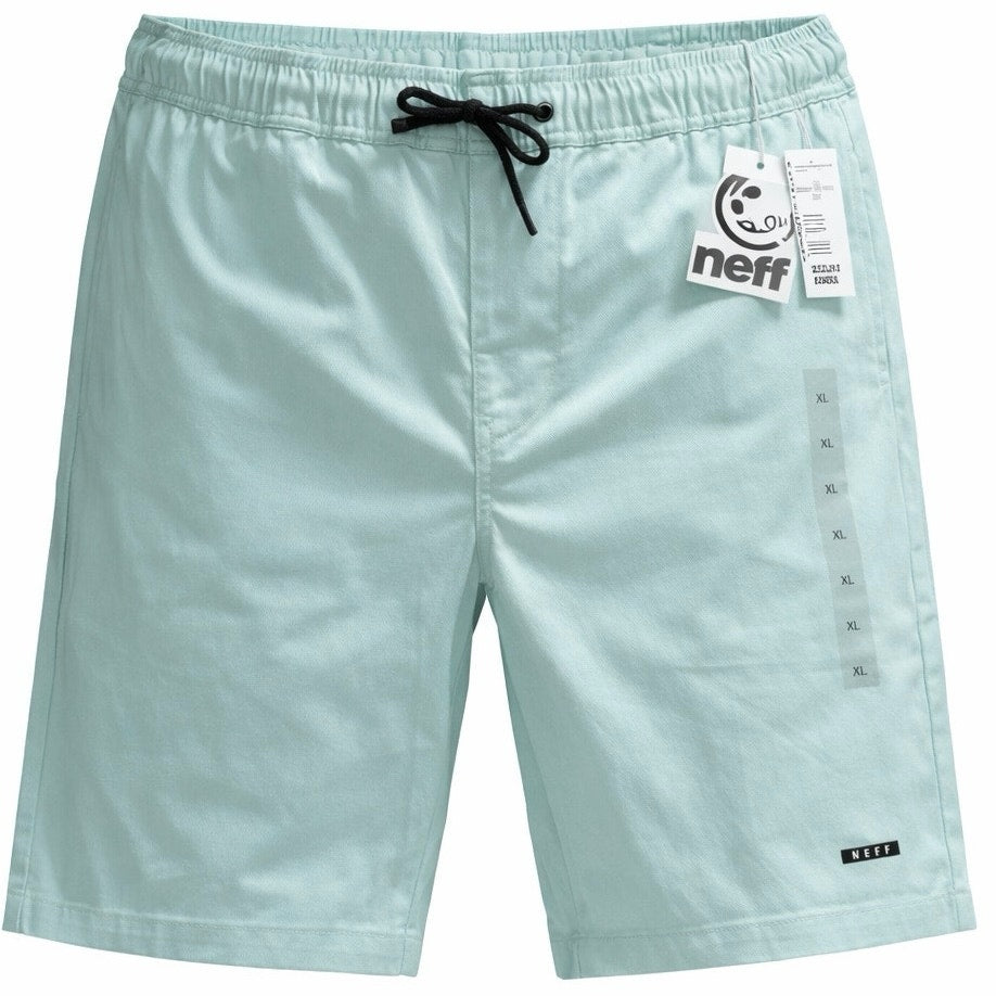 Mens Neff Board Shorts Elastic Waist Drawstring Pockets Turquoise Sz XL NWT