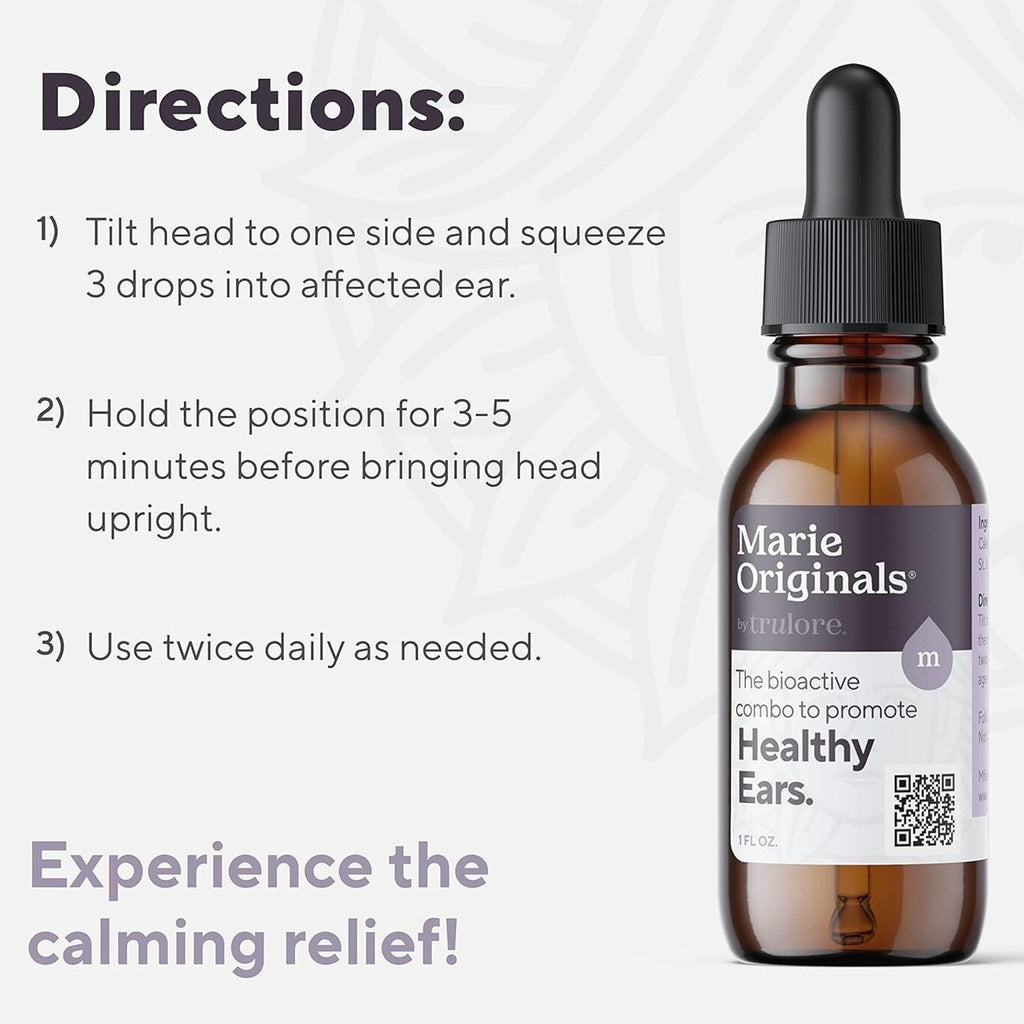 Marie Originals Bio Active Oil for Ear Infections - Natural Eardrops, Prevention