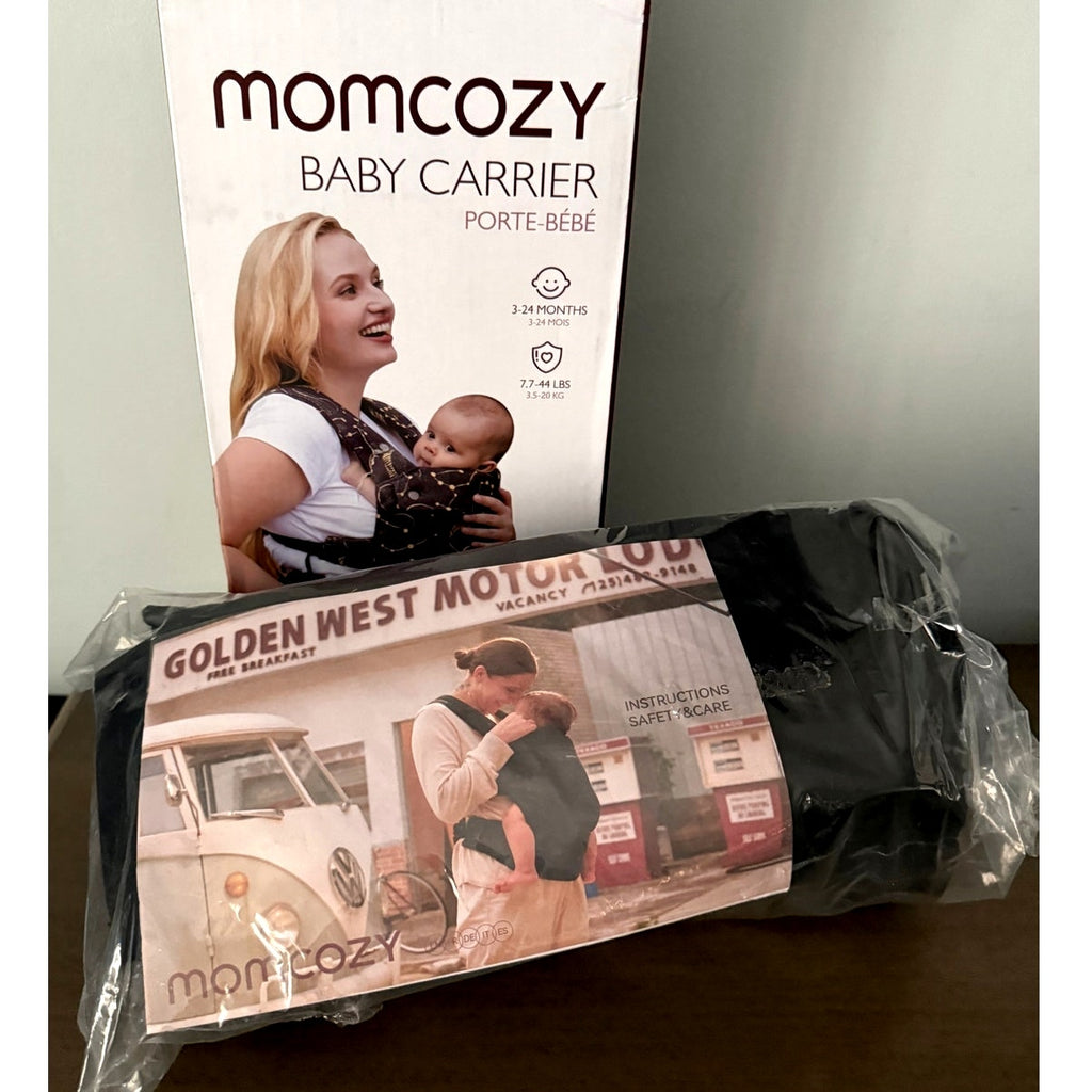 Momcozy Baby Carrier | Ergonomic Lightweight 7-44 lbs | 3-24 Months | Black NIB