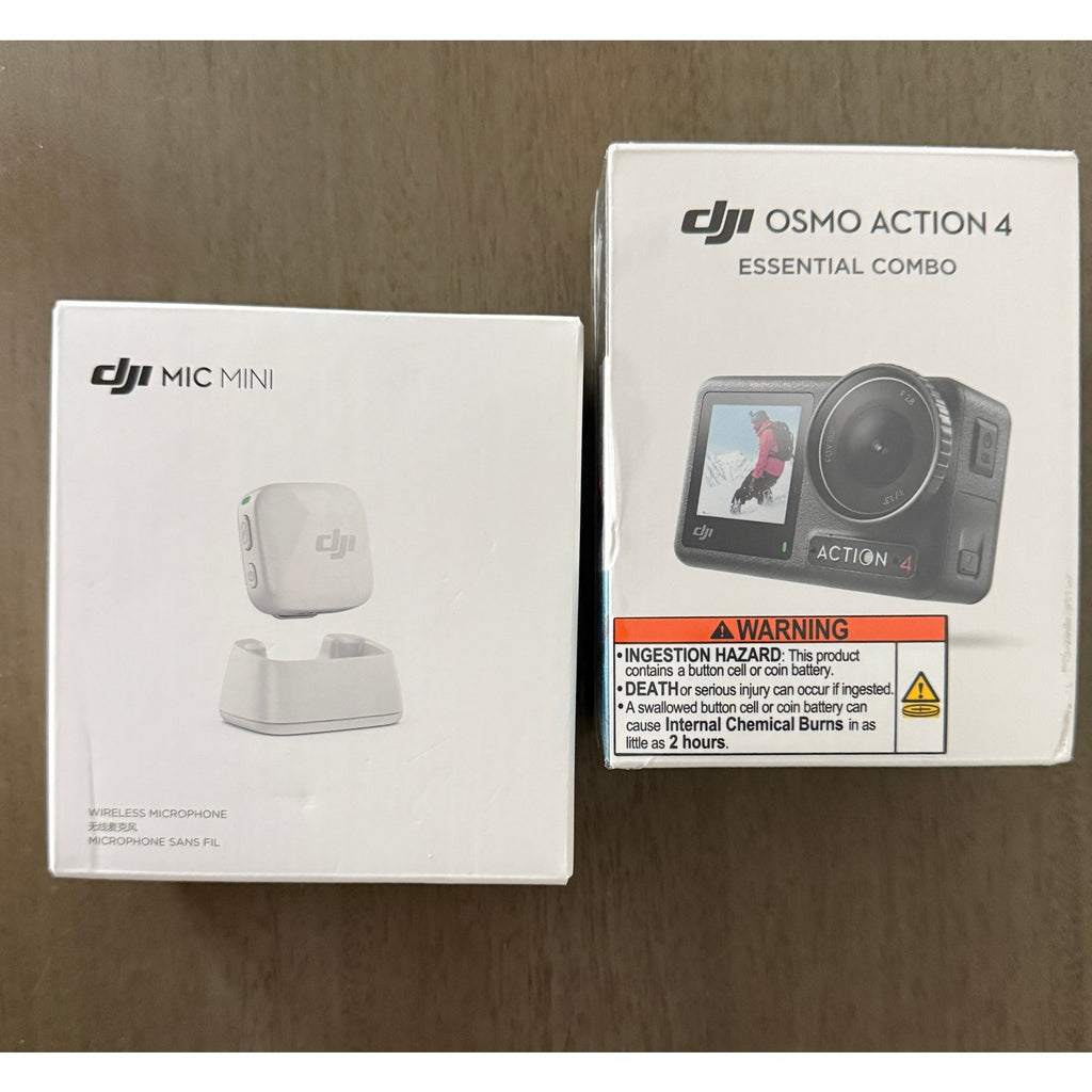 DJI Osmo Action 4 Essential Combo + DJI Mic Mini Bundle NEW Sealed Video Kit