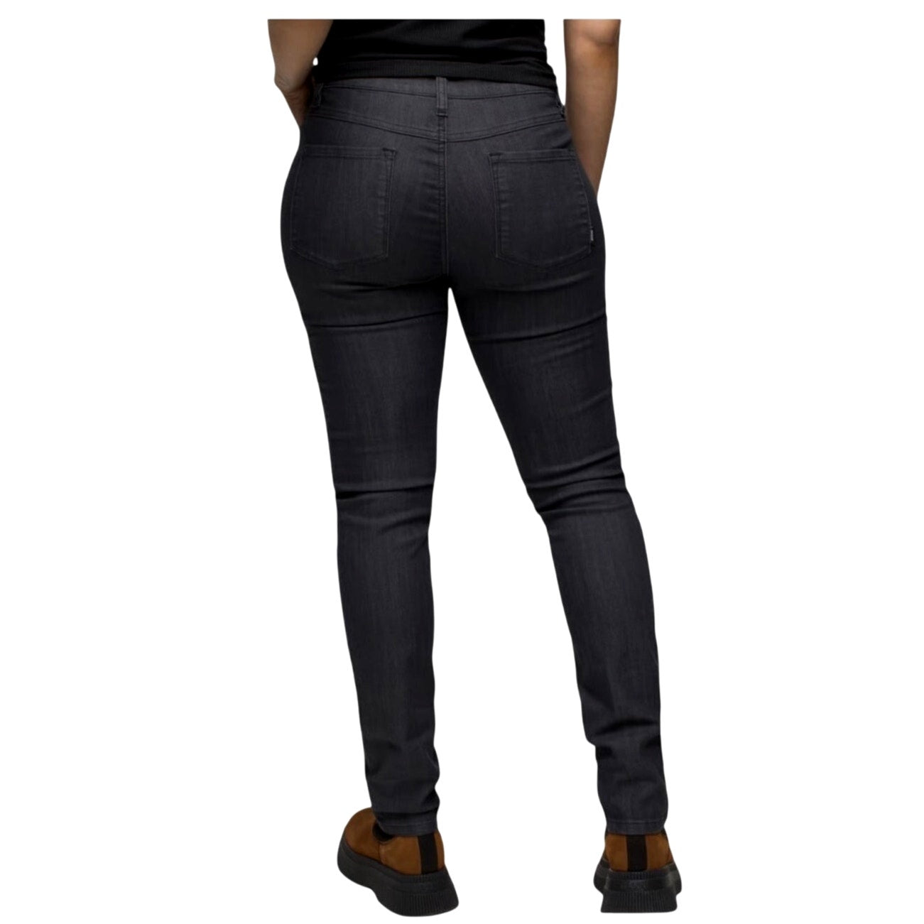 Womens Prana Kayla Organic Stretch High Rise Jean Sz 6 Regular Denim Solid Gray