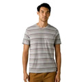 prAna Mens Organic Cotton & Hemp Tee Shirt Size XXL Gray /Alloy w/Stripes NWT