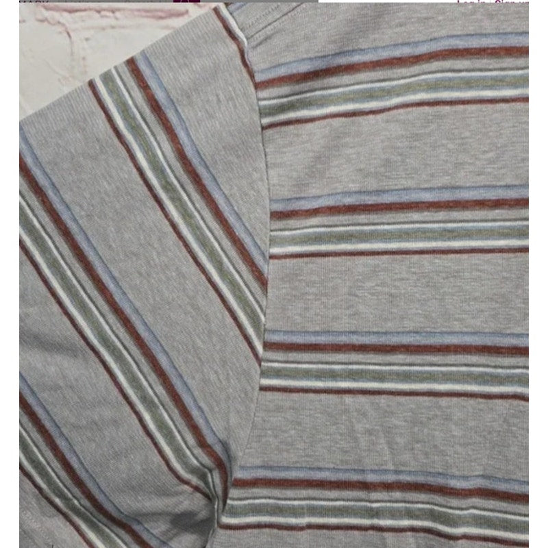 prAna Cardiff SS Pocket Tee Mens XXL Hemp‑Cotton Eco Blend Gray Alloy Stripe NWT