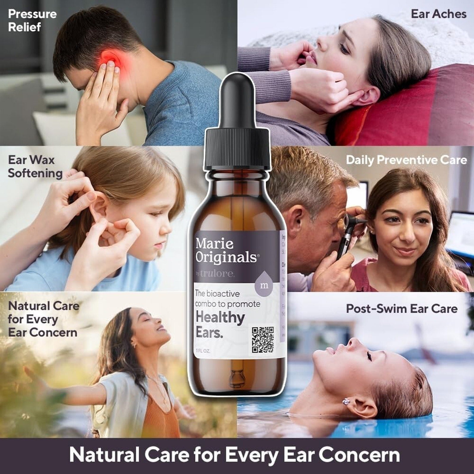 Marie Originals Bio Active Oil for Ear Infections - Natural Eardrops, Prevention