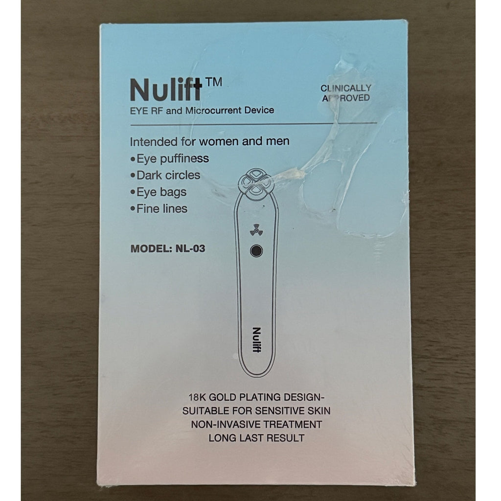 Nulift Eye RF & Microcurrent Bags Fine Lines Puffiness Dark Circles New Sealed