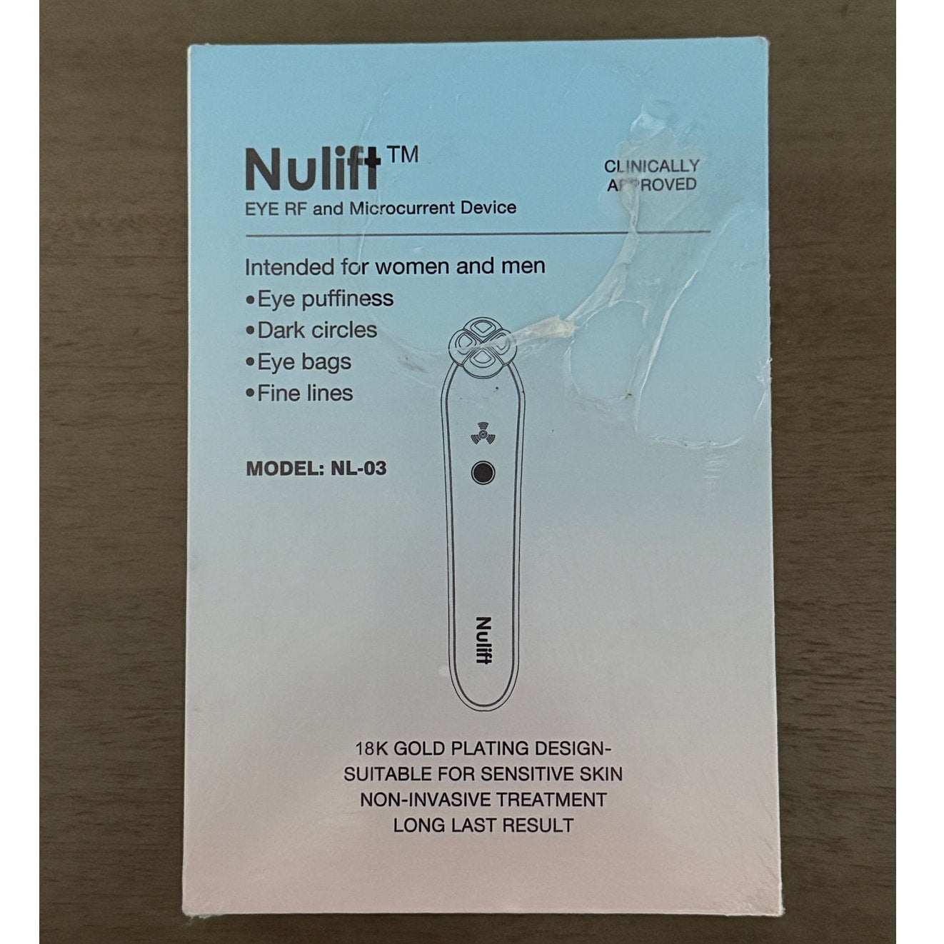 Nulift Eye RF & Microcurrent Bags Fine Lines Puffiness Dark Circles New Sealed