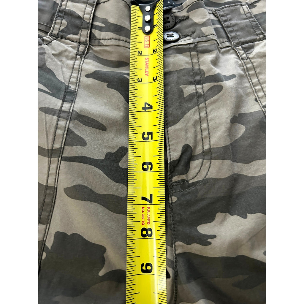 Sanctuary Los Angeles Cadet Camo Cargo Shorts Stretch Utility Style Sz Small