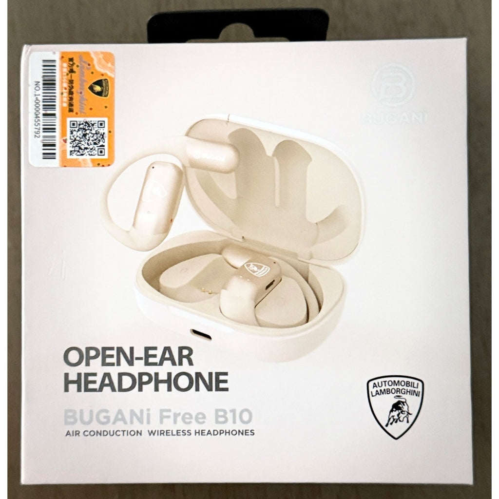 Open Ear Wireless Headphones Bugani Free B10 Air Conduction Immersive Stereo NEW