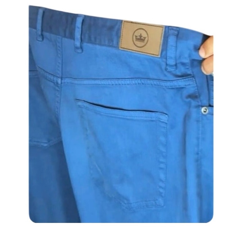 Mens Peter Millar 30 X 32 Signature Sateen Five-Pocket Flat Front Cotton Blend Pant