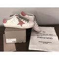 Golden Goose Super‑Star Sz 41 / 11 – White Leather, Rosa Cipria Star & Heel Tab