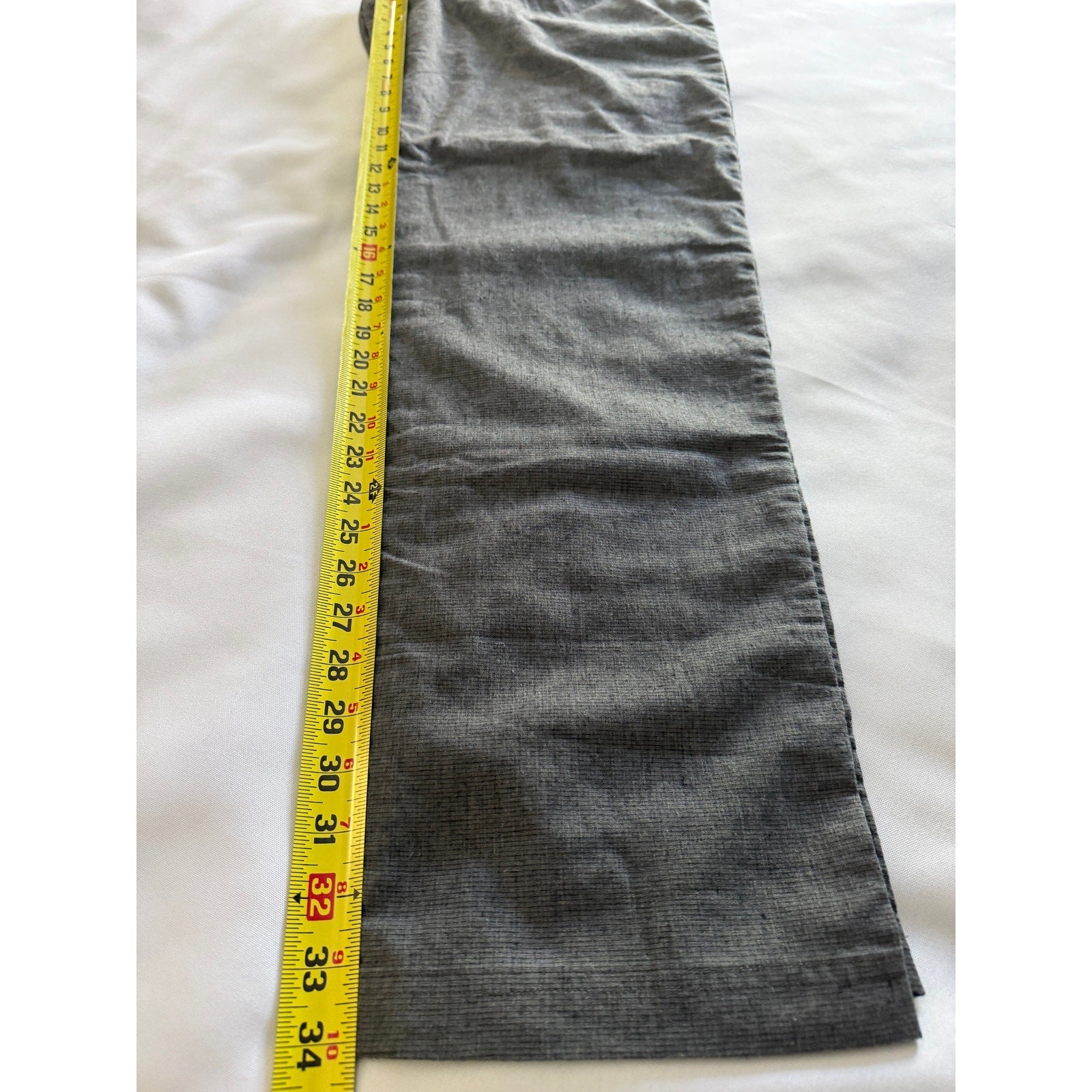 prAna Men’s Vaha E‑Waist Pants Gravel Grey Hemp Blend Large 34 Inseam NWT