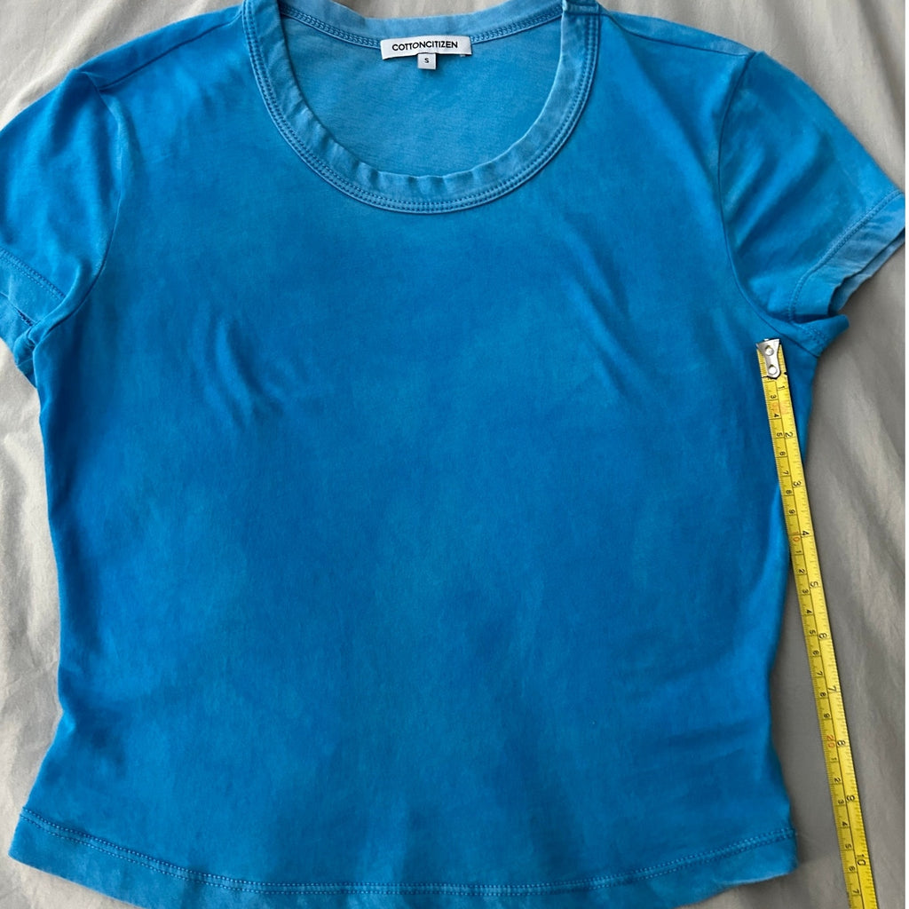 Cotton Citizen Standard Baby Tee Vintage Sky Blue Women's Size Small New