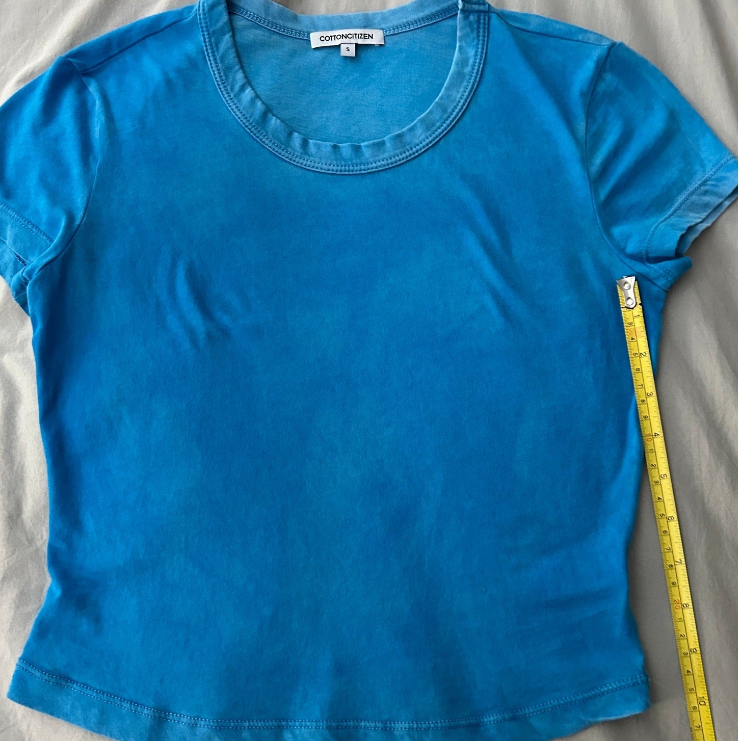 Cotton Citizen Standard Baby Tee Vintage Sky Blue Women's Size Small New