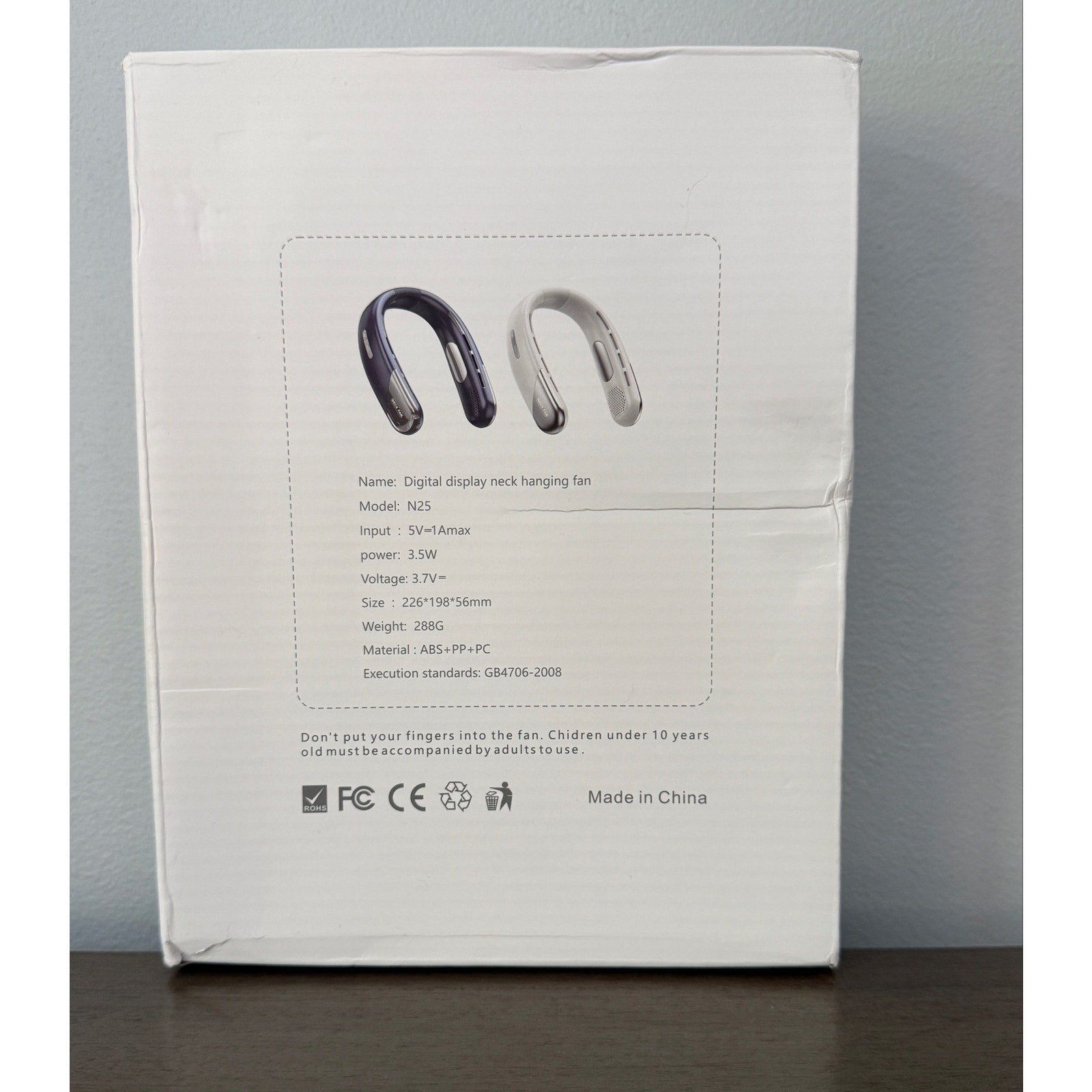 Portable Bladeless Neck Fan 6000mAh USB‑C 5‑Speed Quiet 360° Cooling Lightweight