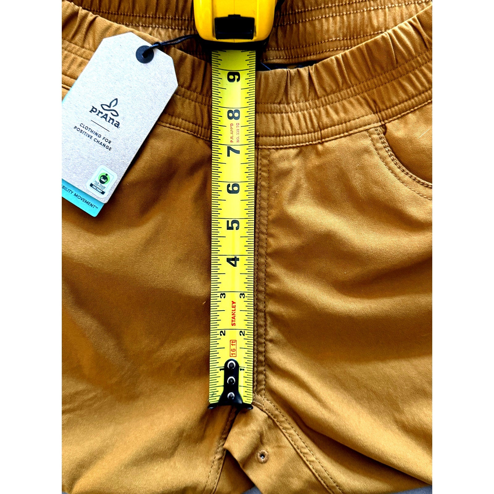 Women's PrAna Halle E‑Waist Jogger II – Antique Bronze /Tumeric - Size 6 NWT