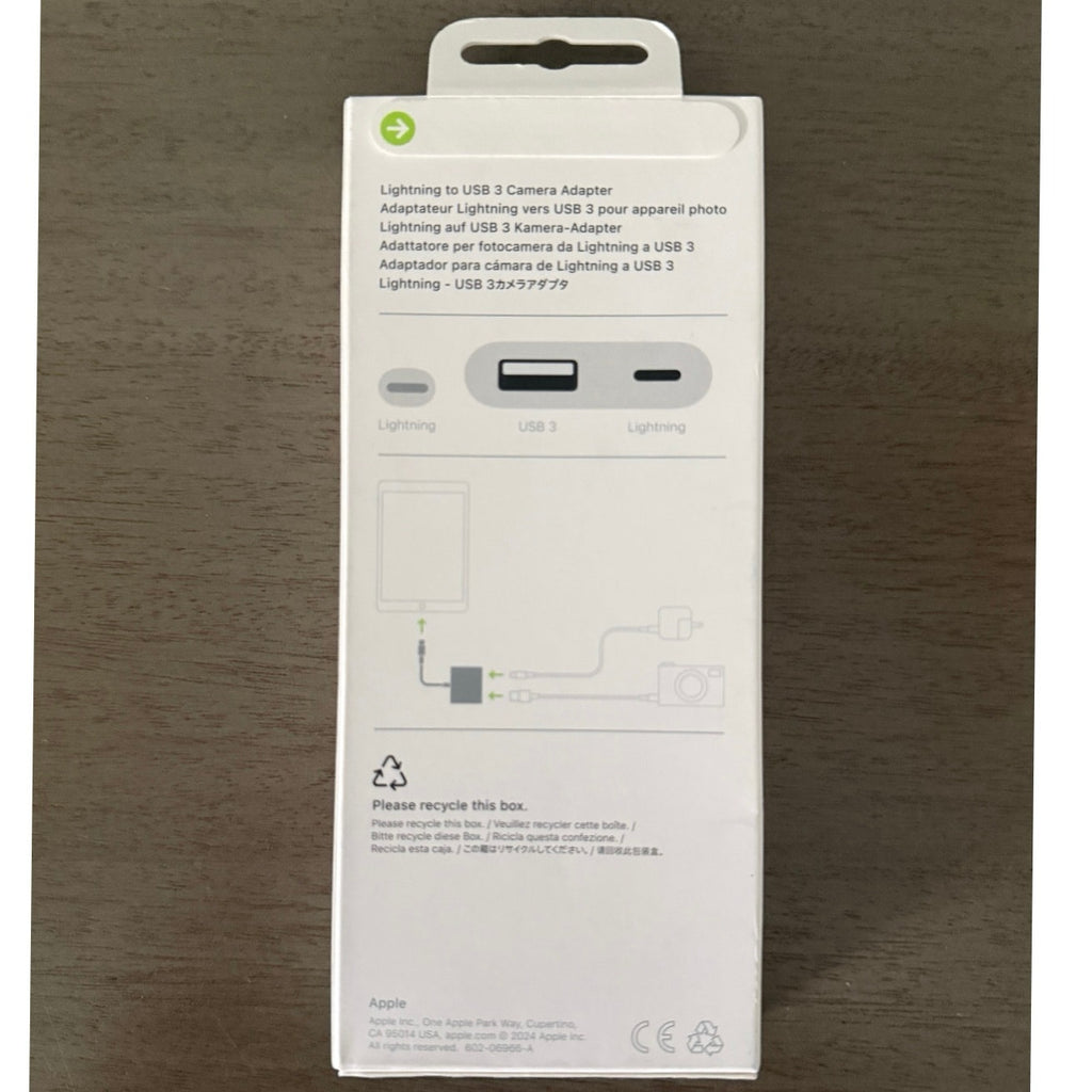 Apple Lightning to USB 3 Camera Adapter Original Genuine iPhone iPad New Sealed
