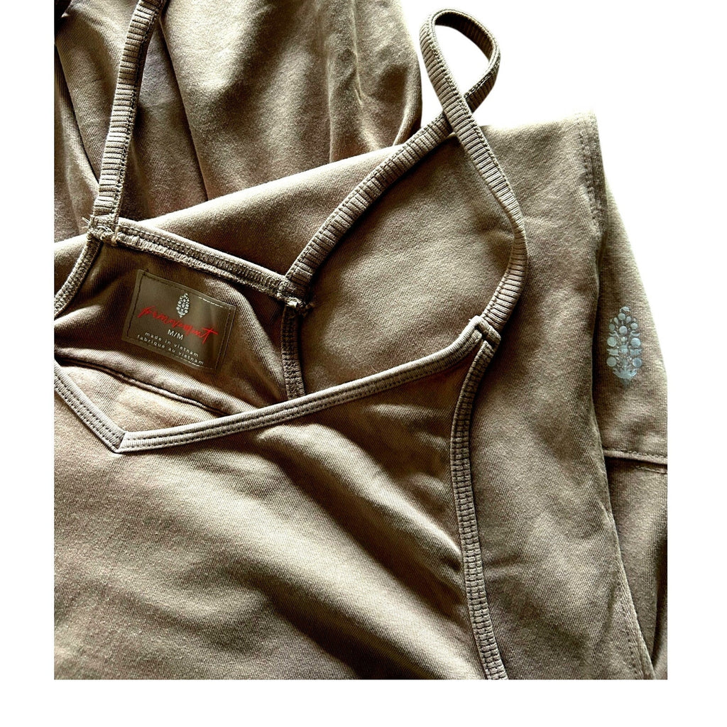 Free People Hot Shot One Piece NWOT Medium Mocha Latte Tan FP Movement