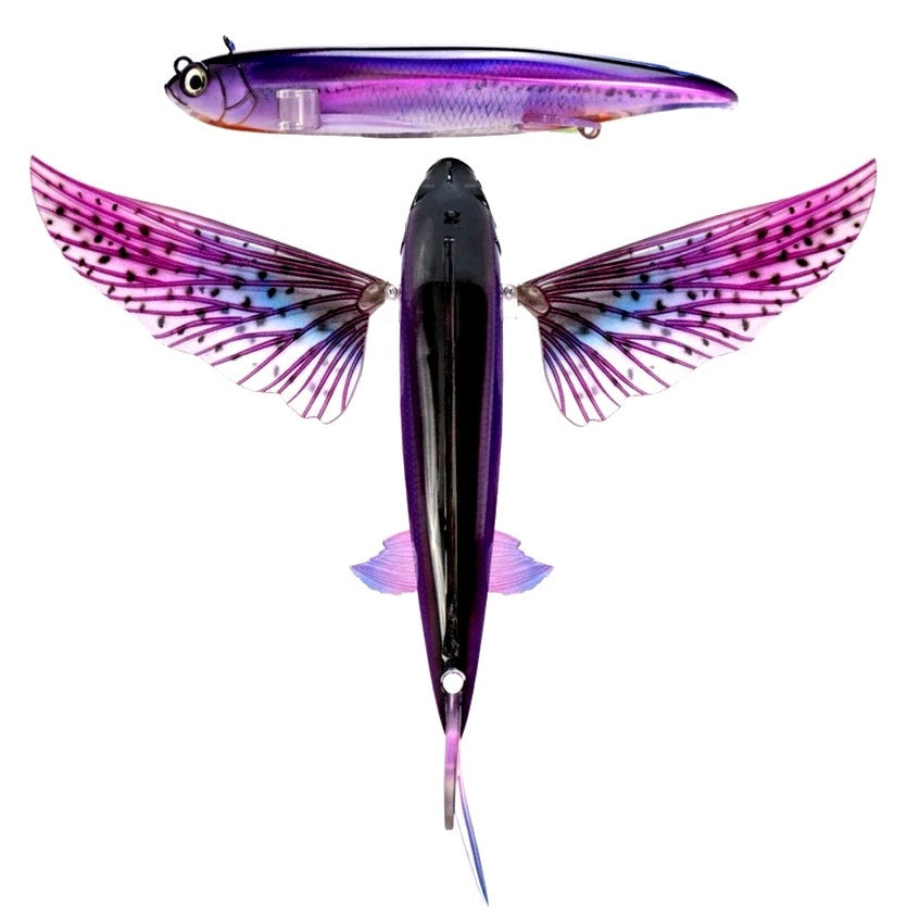 Nomad Design Slipstream 140 Flying Fish Purple Oceanic 5.5in Flying Fish Lure