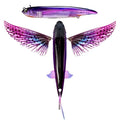 Nomad Design Slipstream 140 Flying Fish Purple Oceanic 5.5in Flying Fish Lure