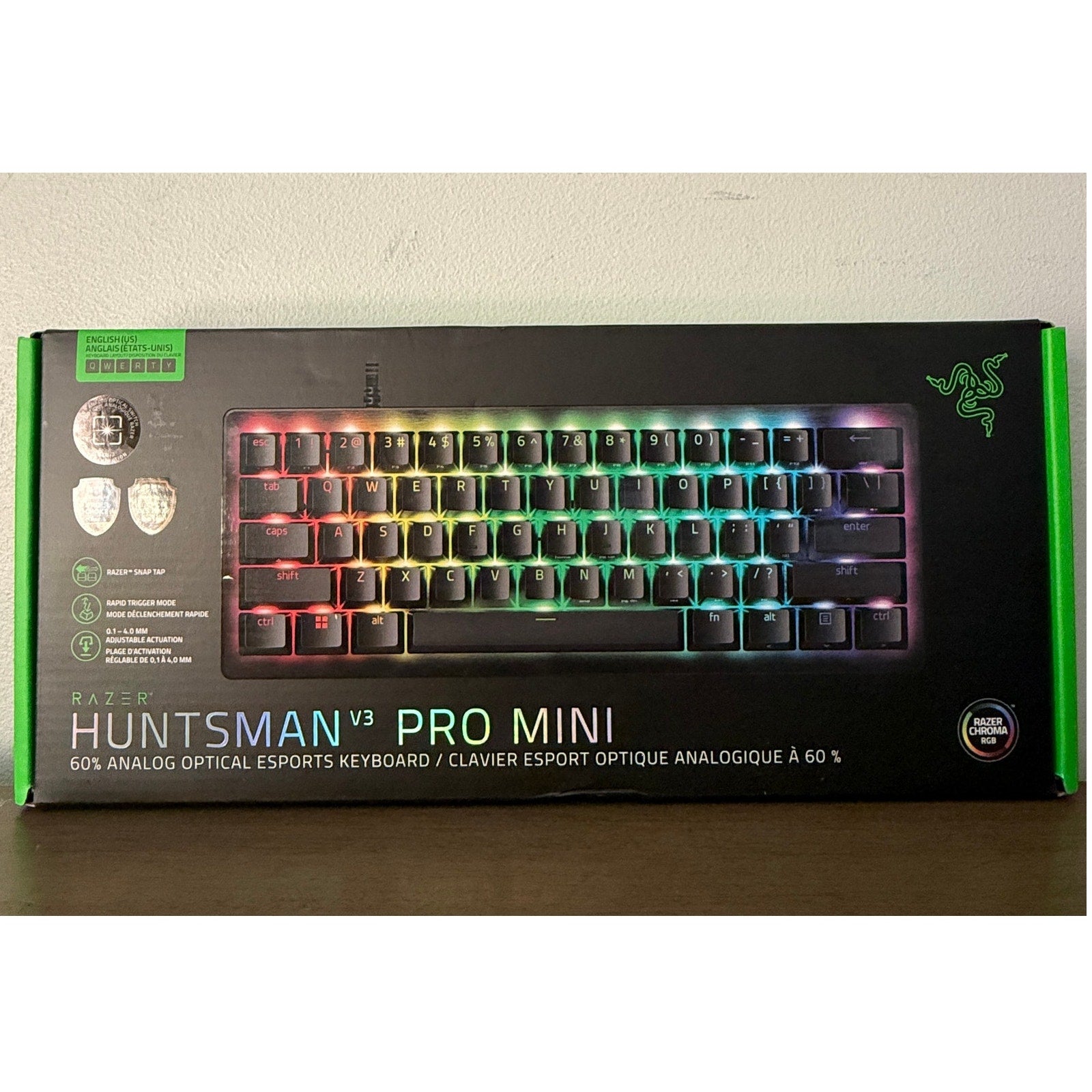 Razer Huntsman V3 PRO Mini 60% Analog Optical Esports Gaming Keyboard Sealed New