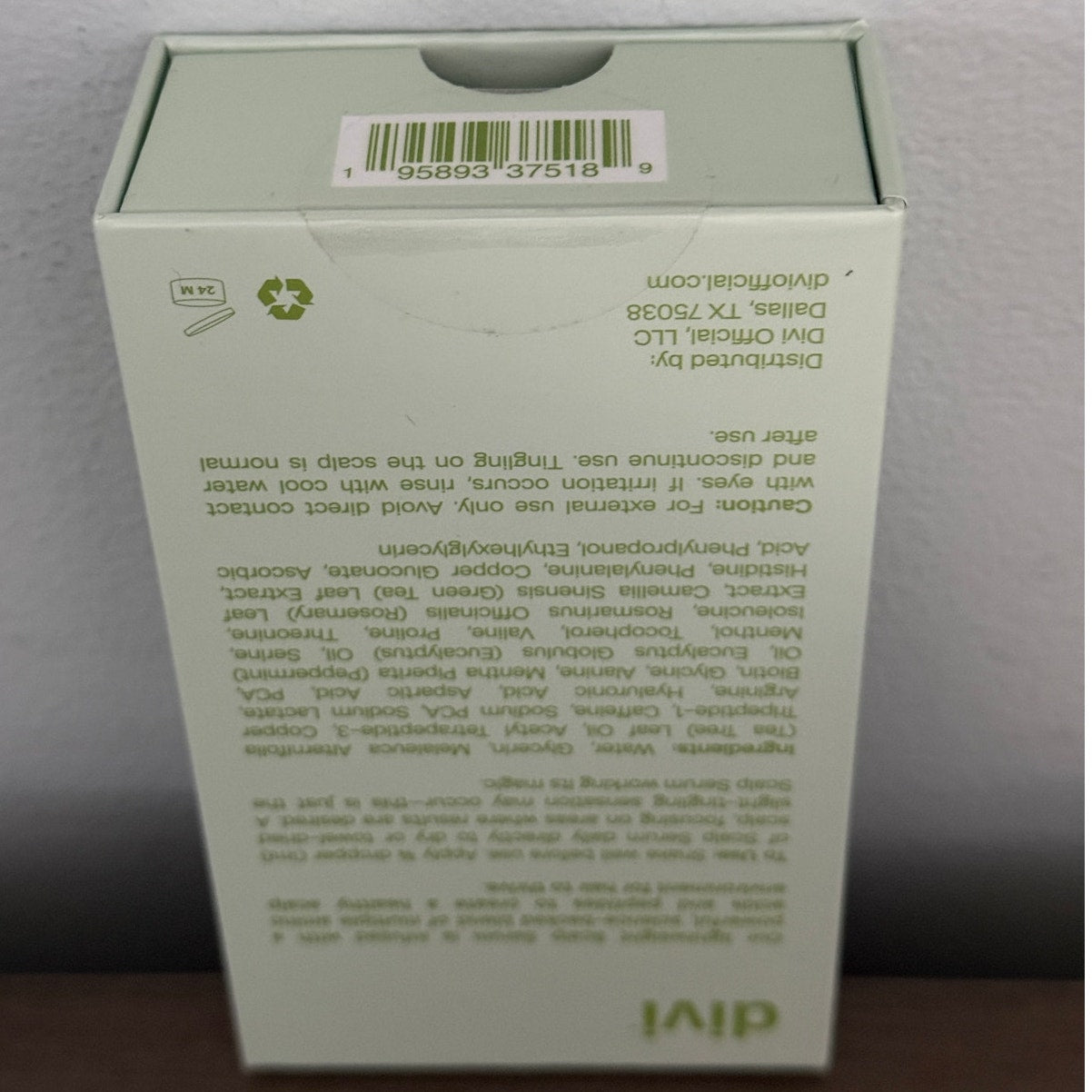 Divi Scalp Serum 1oz Sealed, Hair Fullness, Density Support, Rosemary & Peptides